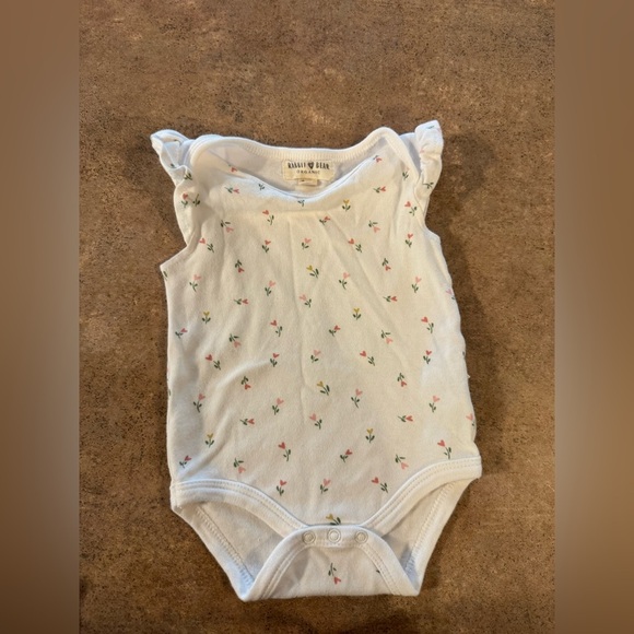 5 PACK! Pink and White Bodysuits Soft Cotton One Pieces - Picture 11 of 16